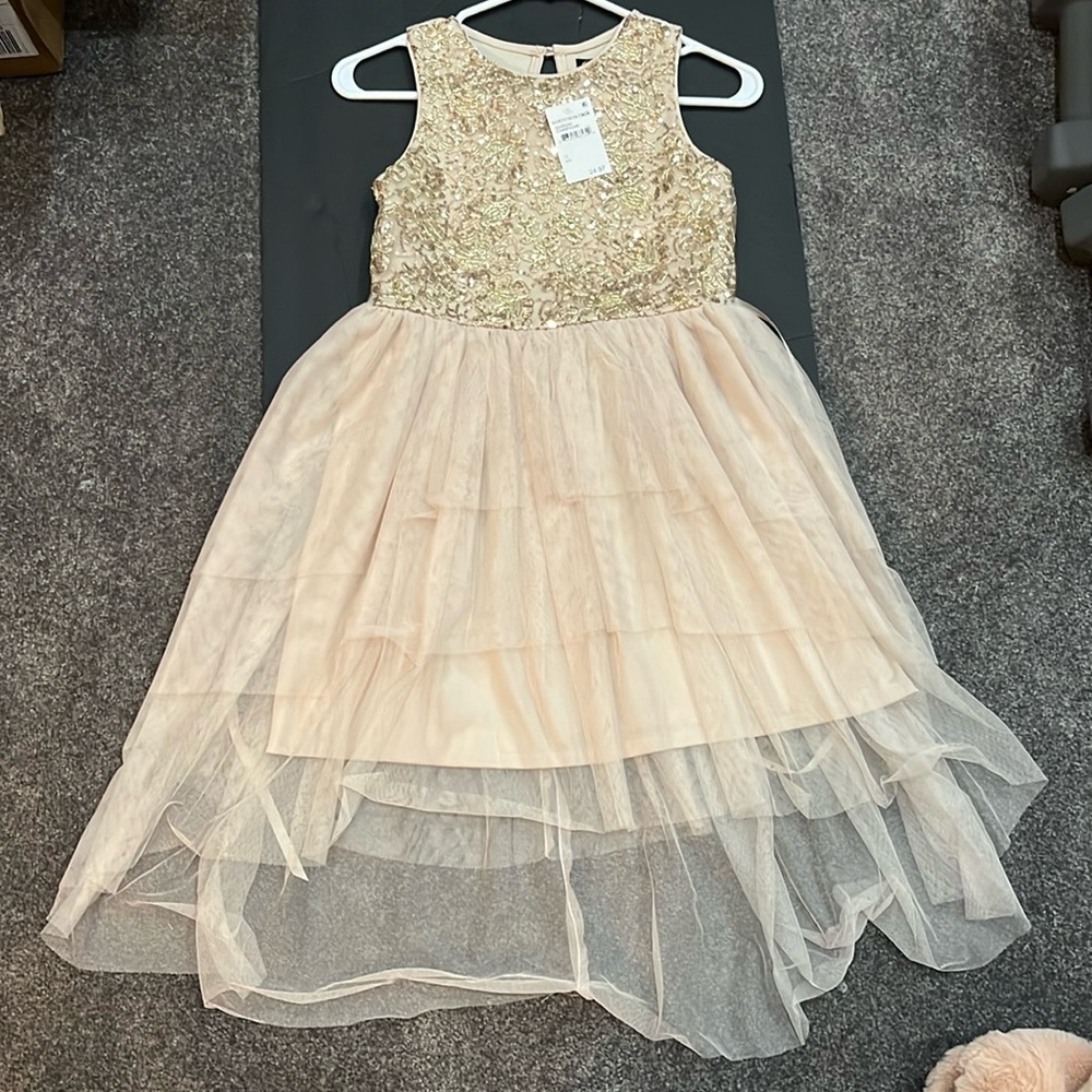 Girl’s Zunie Champagne Dress